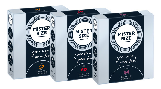 MISTER SIZE Trial Set 57-60-64 (3x3 condoms)