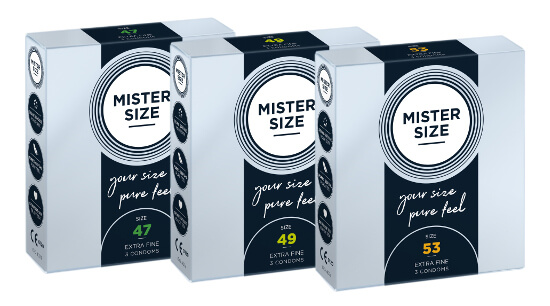 MISTER SIZE Trial Set 47-49-53 (3x3 condoms)